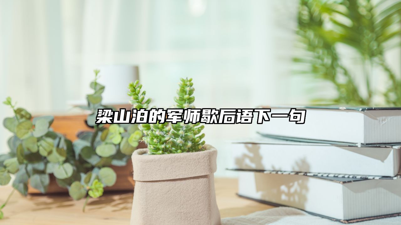 梁山泊的军师歇后语下一句